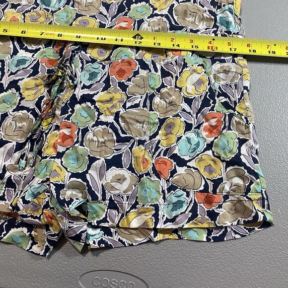 NWT ARIA USA Romper Floral Sleeveless Racerback Scoop Neck Drawstring Womens S - Picture 7 of 12